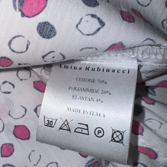 Amina Rubinacci Made in Italy, Signature blend, cap sleeves, button up Blouse - Picture 3 of 12